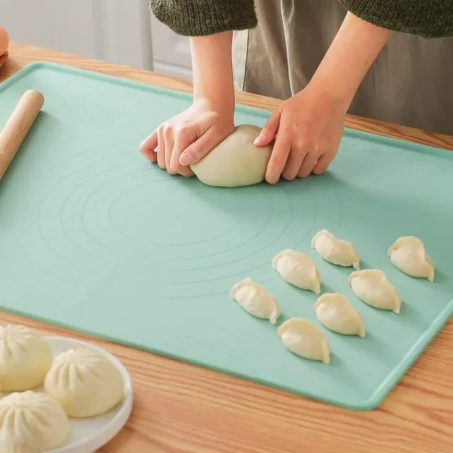 Main image of Silicone Baking Mat, 20"X28" Extra Large Non-stick Silicone Mat With High Edge, Food Grade Silicone Dough Rolling Mat For Making Cookies, Macarons, Multipurpose Mat, Countertop Mat, Placemat