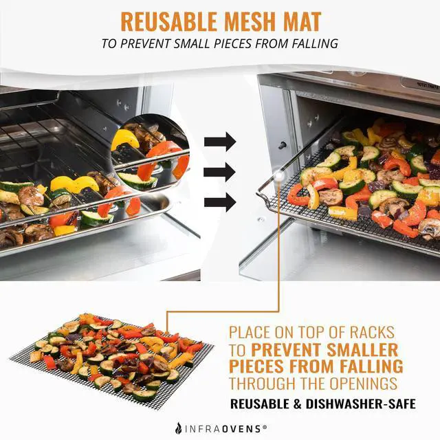 Alt view image 3 of 6 - Toaster Oven Air Fryer Reusable Mats Accessories 9 x 11, Silicone Liner, Drip Mat (3pcs) Compatible with Cuisinart, Emeril Lagasse, Gowise, Breville + More, Convection Accessories, Electric Oven Rack