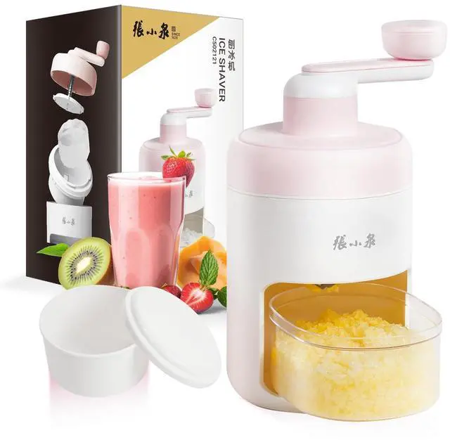 Main image of Manual Ice Shaver Hand Crank Ice Crusher, Snow Cone Machine with Ice Trays, BPA Free, Ideal for Home & Camping Use