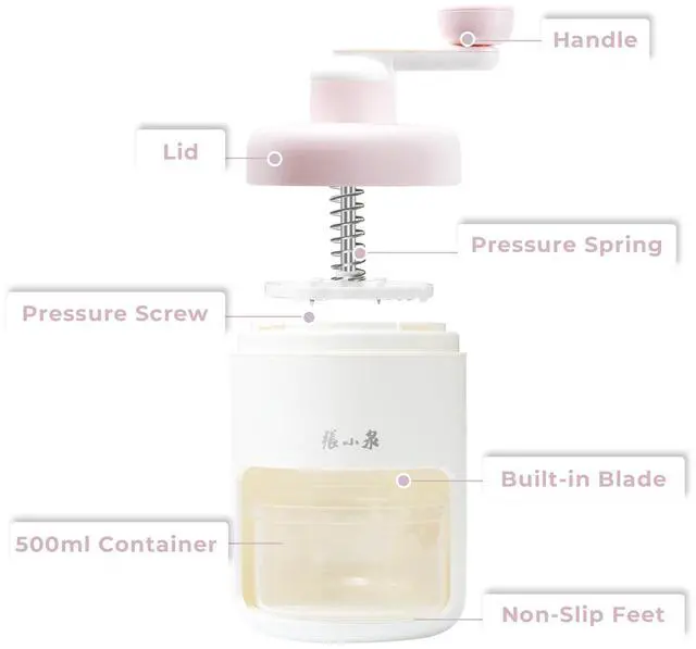 Alt view image 2 of 7 - Manual Ice Shaver Hand Crank Ice Crusher, Snow Cone Machine with Ice Trays, BPA Free, Ideal for Home & Camping Use