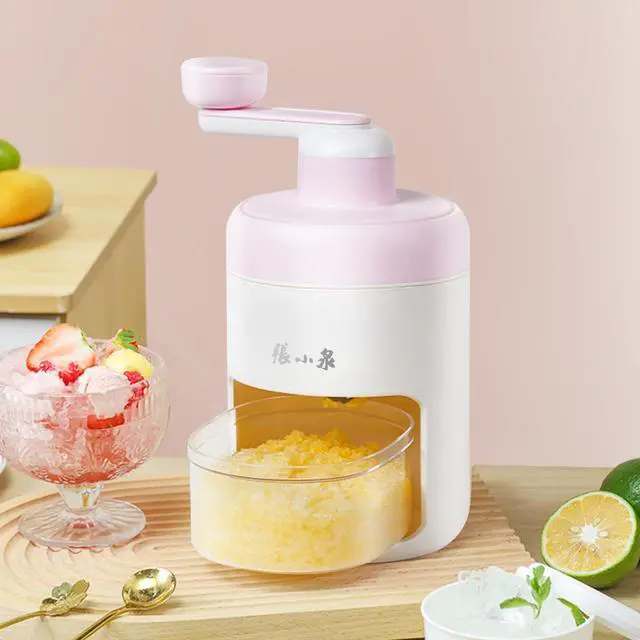 Alt view image 7 of 7 - Manual Ice Shaver Hand Crank Ice Crusher, Snow Cone Machine with Ice Trays, BPA Free, Ideal for Home & Camping Use
