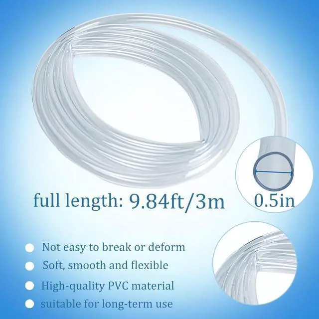 Alt view image 2 of 6 - 10Ft Portable Air Conditioner Drain Hose, 3/5 Inch Leakproof AC Drain Hose Kit, Universal AC Drain Hose Drain Pipe Replacement Window Air Conditioner Unit Parts