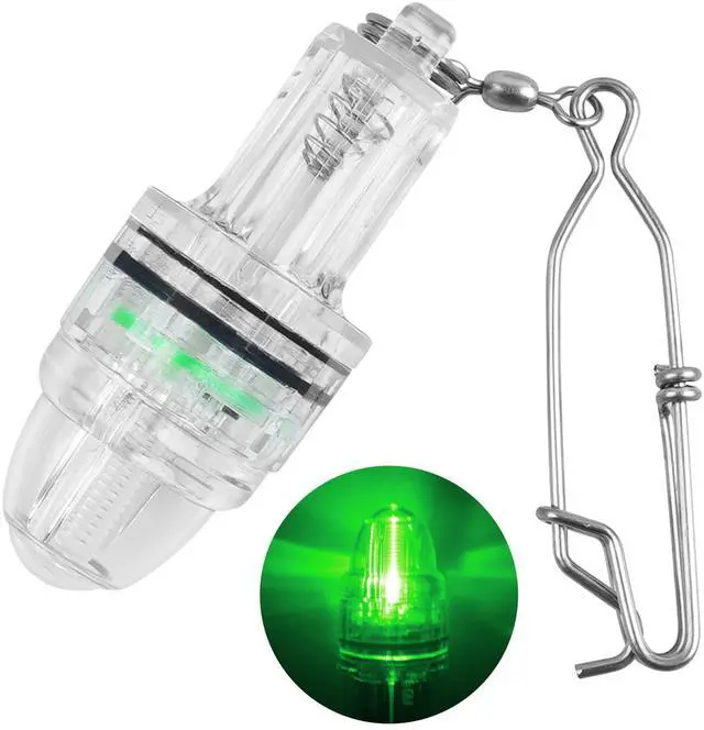 Main image of LED Fishing Lights Underwater Battery Powered Deep Drop Fishing Light with Clip Waterproof Fish Attracting Lure Lamp Green Blue Red White Multicolor 2,100ft