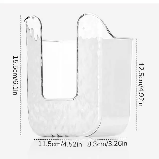 Alt view image 2 of 7 - 2 Pcs Bathroom Toilet Wall-Mounted Wet Wipes Dispenser Kitchen Wipes Wall Mount Storage Box (Light Gray)