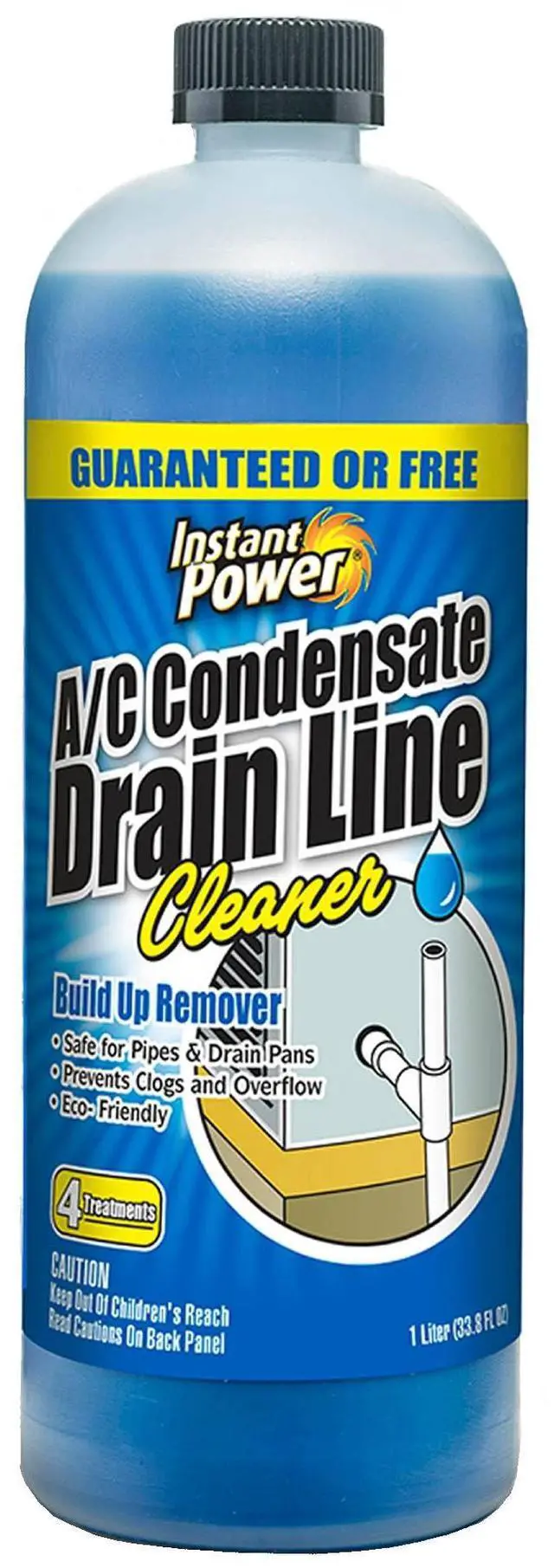 Main image of A/C Condensate Drain Line Cleaner - AC & HVAC Unclogger for Air Conditioner Drain Lines, Prevents Odors & Water Damage, Safe for Pipes & Septic Systems - 32 oz (Pack of 1)