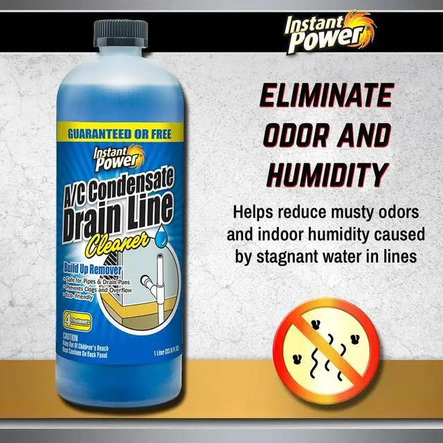 Alt view image 5 of 6 - A/C Condensate Drain Line Cleaner - AC & HVAC Unclogger for Air Conditioner Drain Lines, Prevents Odors & Water Damage, Safe for Pipes & Septic Systems - 32 oz (Pack of 1)