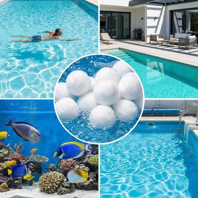 Alt view image 2 of 7 - 50PCS Pool Filter Balls - Sand Filter Ball, Aquarium Filter Media