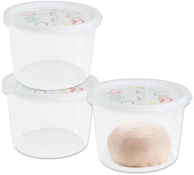 Main image of Stackable Pizza Dough Proofing Boxes Dough Proofing Container with Lid 1100ml portion (3)