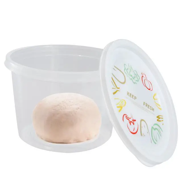 Alt view image 3 of 7 - Stackable Pizza Dough Proofing Boxes Dough Proofing Container with Lid 1100ml portion (3)