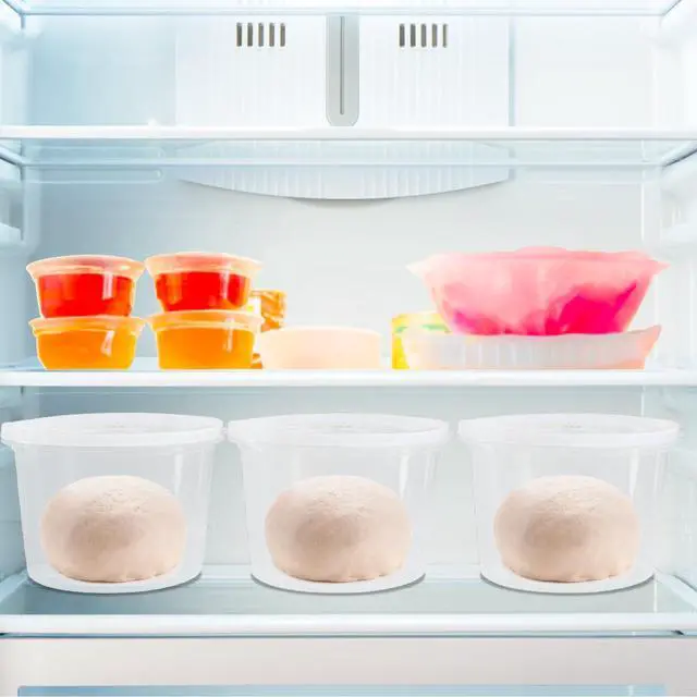 Alt view image 5 of 7 - Stackable Pizza Dough Proofing Boxes Dough Proofing Container with Lid 1100ml portion (3)