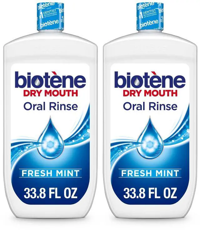 Main image of Oral Rinse Mouthwash for Dry Mouth, Breath Freshener and Dry Mouth Treatment, Fresh Mint - 2x33.8 fl oz