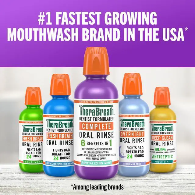 Alt view image 7 of 7 - Complete Mouthwash, Revitalizing Mint, 16 fl oz, 2-Pack