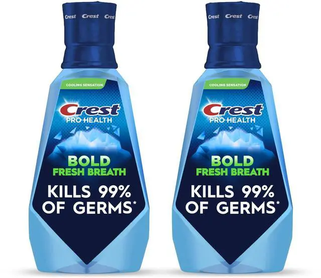 Main image of Mouthwash Pro-Health Bold Fresh Breath, 99% Germ Kill, Antigingivitis & Antiplaque, Clean Mint - 1 L (33.8 fl oz), Pack of 2