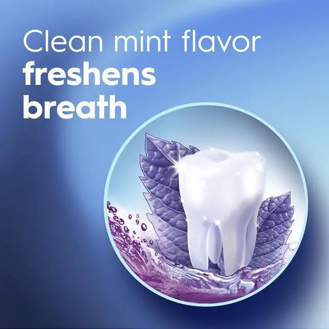Alt view image 5 of 7 - 3D White Mouthwash, Teeth Whitening for Adults, 1L, 2 Pack, Alcohol Free Mouth Rinse, Breath Freshener, Antibacterial, Antiseptic, Bad Breath Treatment, Peroxide Free, Clean Mint
