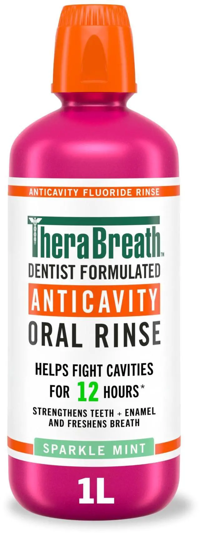 Main image of Anticavity Fluoride Mouthwash, Sparkle Mint, Dentist Formulated, 1 Liter