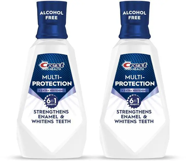 Main image of Pro-Health Mouthwash, Teeth Whitening for Adults, 6 in 1 Benefits, Breath Freshener, 946mL, 2 Pack, Alcohol Free Mouth Rinse, Anti Cavity, Enamel Repair, Bad Breath Treatment, Mint Flavor