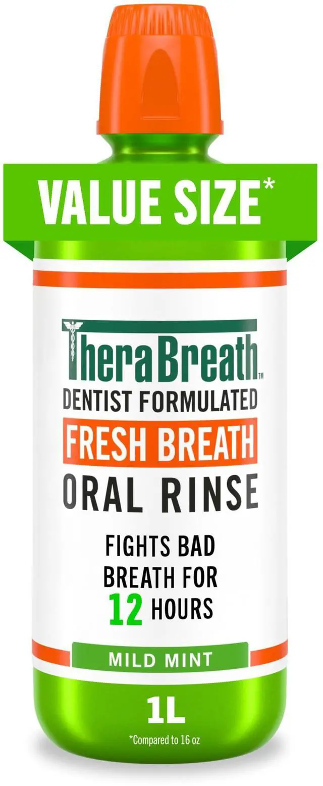 Main image of Fresh Breath Mouthwash, Mild Mint, 1 Liter