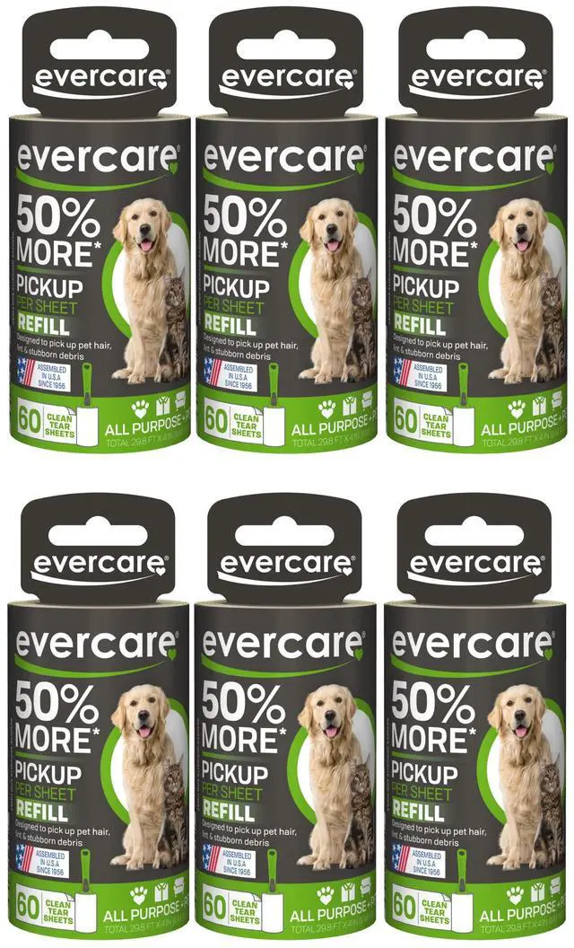 Main image of Extra Sticky Pet Lint Roller Refill 60 Sheets, 6-Pack