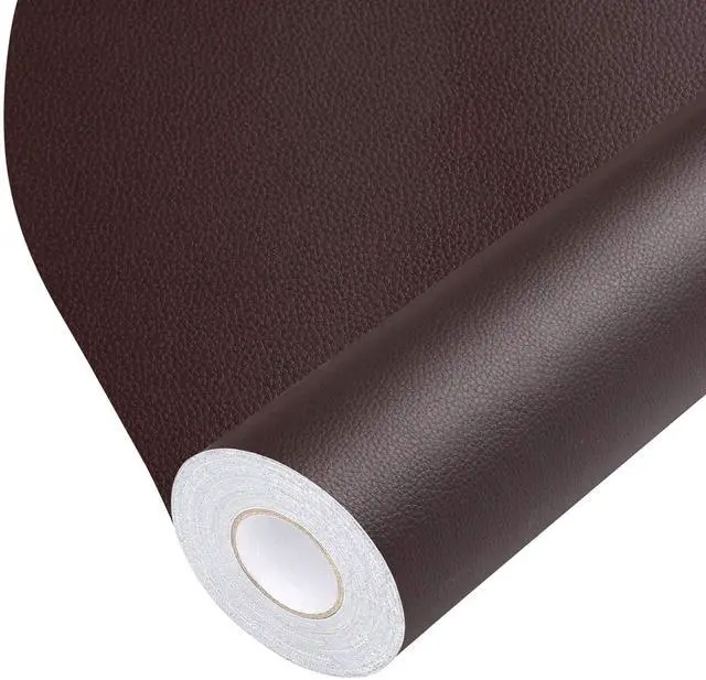 Main image of Leather Repair Tape Self-Adhesive Leather Repair Patch for Couch Furniture Sofas Car Seats Advanced PU Vinyl Leather Repair Kit (Dark Brown, 17X79 inch)