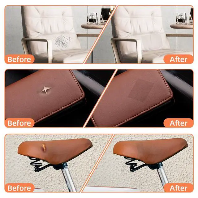 Alt view image 4 of 7 - Large Leather Repair Patch 17.3x78.7 inch Repair Tape Self-Adhesive for Furniture Sofas Car Seats Chair Couches Handbags Jackets Decorative Home Hotel Wall (Dark Coffee)