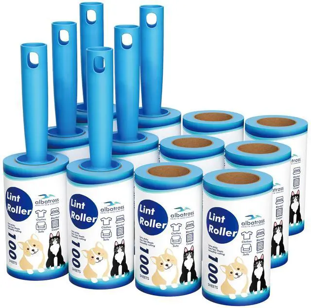 Main image of Lint Rollers for Pet Hair Extra Sticky, 1200 Sheets Mega Value Set Lint Rollers for Pet Hair Removal, Dog and Cat Lint Remover for Clothes, Furniture, Carpet