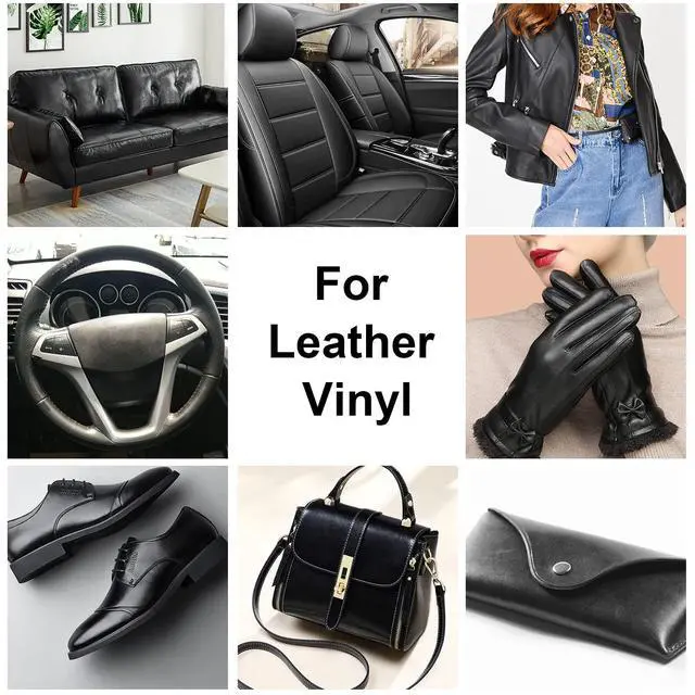 Alt view image 2 of 7 - Black Leather Recoloring Balm, Leather Color Restorer Conditioner, Leather Repair Kits for Vinyl Furniture, Sofa, Car Seats, Shoes - Repair Leather Color on Faded & Scratched Leather Couches