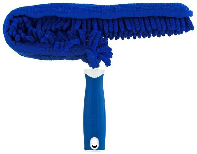 Main image of Connect and Clean Microfiber Ceiling Fan Duster, Household Cleaning Supplies to Trap Dust and Dirt, Reusable and Machine Washable Sleeve, Compatible with Threaded Poles for Higher Access
