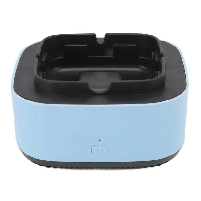 Alt view image 7 of 7 - Smokeless Ashtray, Air Suction Structure One Button Operation ABS Multifunctional Ash Tray Electronic Ashtray Widely Applicable Negative Ion Air Fresher for Business (Blue)