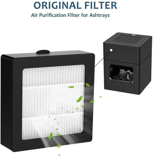 Alt view image 2 of 7 - Smokeless Ashtray Replacement Filter Element, Filter (4Pack)