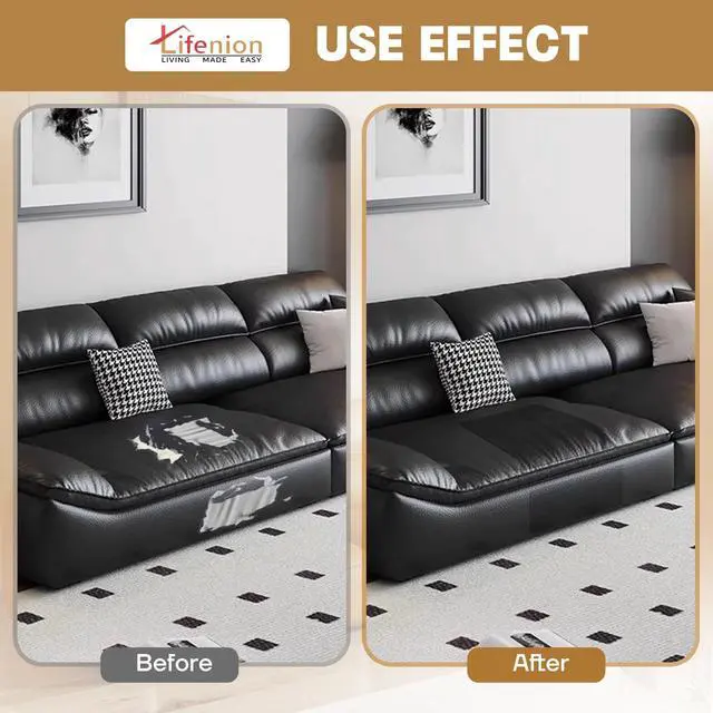 Alt view image 3 of 7 - Leather Repair Patch, 17X79 Inch Self Adhesive Leather Repair Tape, Large Vinyl Patch Kit for Couches, Sofa, Furniture, Car Seats, Office Chairs, Cabinets, HandbagsBlack, 17X79 Inch