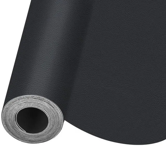 Main image of Self Adhesive Leather Repair Patch, Leather Patches for Furniture, Leather Repair Tape for Couch Sofa Car Seat Chair Furniture Repair, Leather Repair Kit (Black-Litchi Grain, 17X79 Inch)