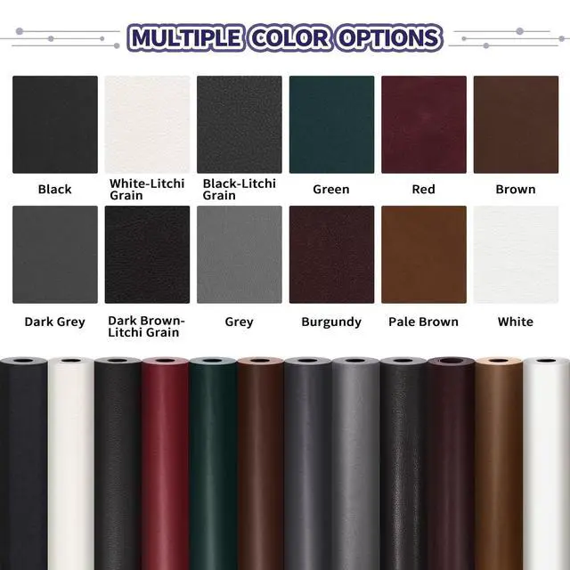 Alt view image 4 of 7 - Leather Repair Patch Tape Kit, Self-Adhesive Leather & Vinyl Repair for Furniture, Couch, Sofa, Car Seats, Office Chair - 30inx16in