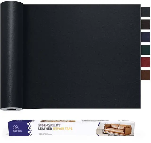 Main image of Leather Repair Patch Tape Kit, Self Adhesive Leather Repair for Furniture, Couch, Sofa, Car Seats,Office Chair,Vinyl Repair Kit.30inx16in