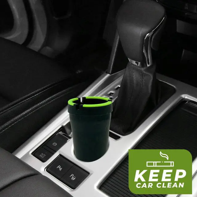 Alt view image 4 of 7 - 5pack Smokeless Ashtray, Portable Rubber Buckets, Outdoor Butt Ashtrays for Cup Holder Smell Proof,Multifunctional Ashtray with Lid for car Truck SUV Keep Car Interior Accessories tidy Black