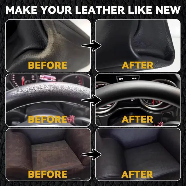 Alt view image 3 of 7 - Black Leather Repair Kit for Furniture, Leather Seat Repair Kit for Cars, Easily Restore Car Interior, Sofa, Purse and Jacket, Restore Any Material with Super Easy Instructions