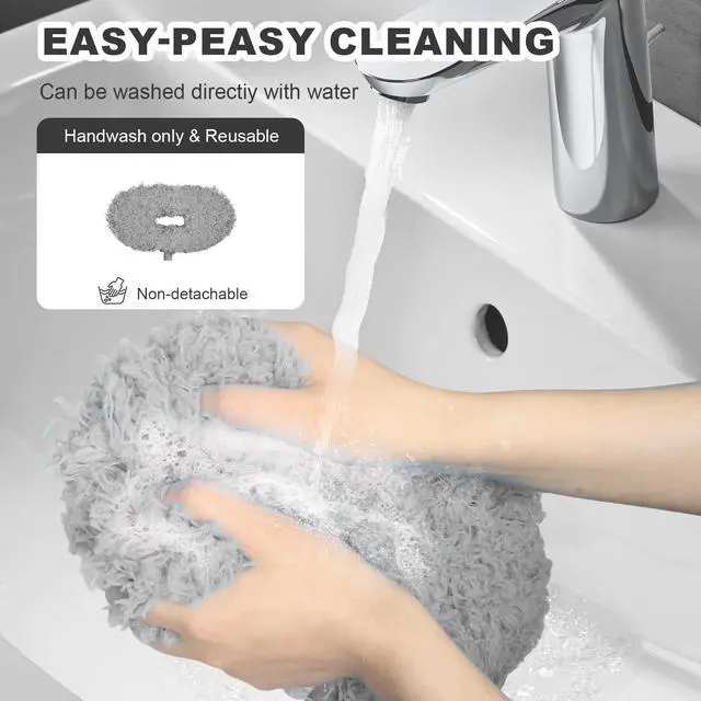 Alt view image 4 of 7 - Ceiling Fan Cleaner Duster - Adjustable Duster with Extension Pole,Dusters for Cleaning Fan Blade, Walls and Cobweb (Grey)