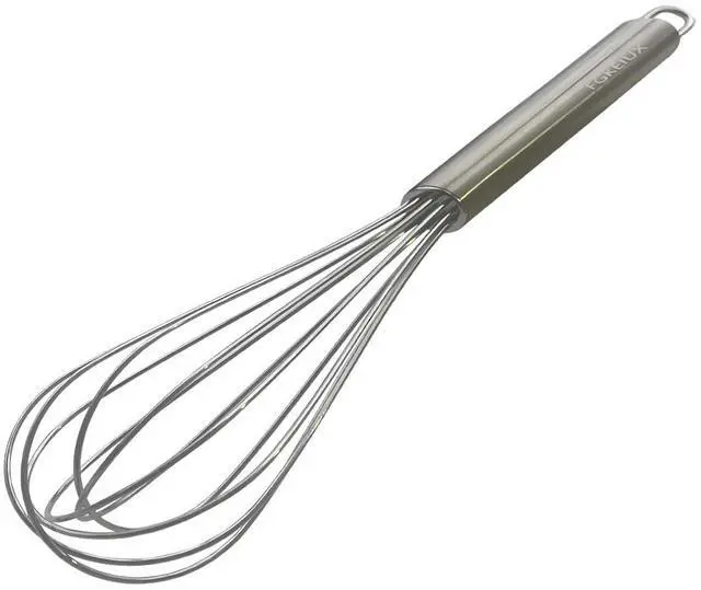 Main image of 10-inch stainless steel whisk, suitable for mixing batter, whipping cream and mixing seasonings (304 egg beater steel wire thickened)
