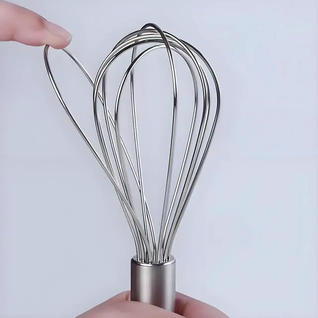 Alt view image 7 of 7 - 10-inch stainless steel whisk, suitable for mixing batter, whipping cream and mixing seasonings (304 egg beater steel wire thickened)