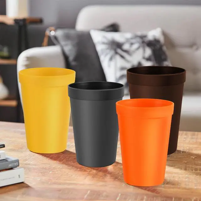 Alt view image 6 of 7 - 8-Pack 15.2oz Plastic Cups, BPA-Free Reusable Drinking Cups, Unbreakable PP Tumblers, Microwave & Dishwasher Safe, Translucent Assorted Colors for Party BBQ Picnic & Daily Use