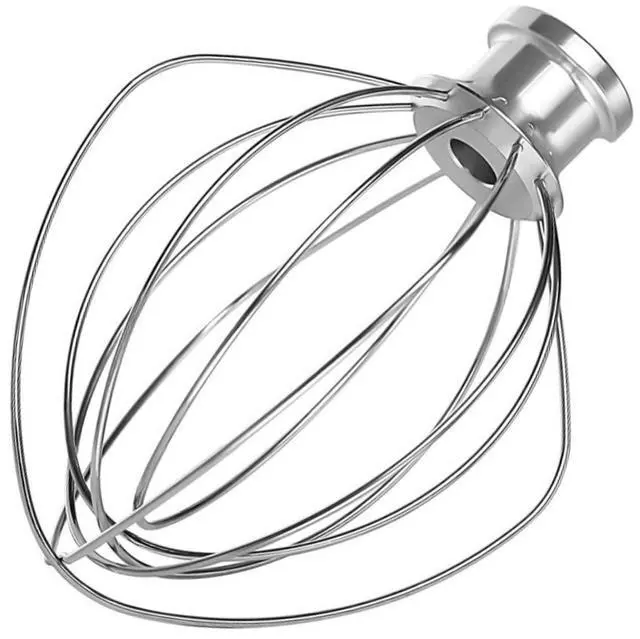 Main image of K45WW 6-Wire Whip Attachment Fits KitchenAid Tilt Head Stand Mixer - Egg Heavy Cream Beater, Cakes Mayonnaise Whisk for Kitchen Aid Mixer Accessory Replacement Parts