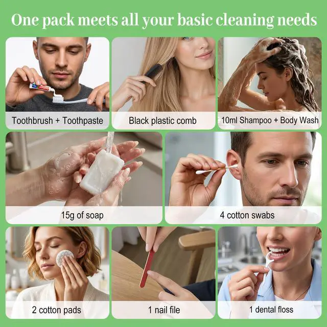 Alt view image 5 of 7 - Hygiene Kits, Toothbrush and Toothpaste Travel Kits (4-Pack) | Bulk Hygiene Supplies, Individual Packages, Suitable For Travel, Hotels, Camping, Home Use