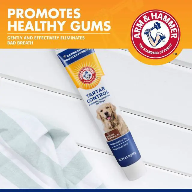Alt view image 3 of 7 - Tartar Control Enzymatic Dog Toothpaste, Beef Flavor, 2.5 Oz | Enzymatic baking soda formula, meat flavor, plaque and tartar reduction, all dogs and puppies
