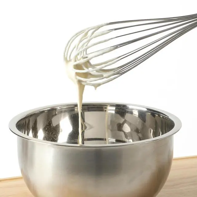 Alt view image 4 of 7 - Prime 8-Inch Balloon Whisk, Stainless Steel Kitchen Whisk for Eggs, Batter & Small Batch Mixing, Heavy-Gauge Wire Whip with Weighted Handle for Control