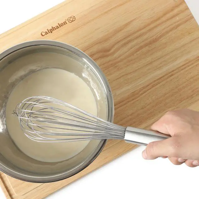 Alt view image 5 of 7 - Prime 8-Inch Balloon Whisk, Stainless Steel Kitchen Whisk for Eggs, Batter & Small Batch Mixing, Heavy-Gauge Wire Whip with Weighted Handle for Control