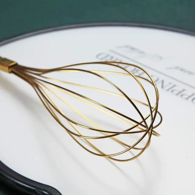 Alt view image 4 of 7 - Gold Whisk, Berglander Whisk For Cooking With Titanium Gold Plating, Stainless Steel Balloon Whisk, Sturdy Kitchen Wire Whisk Set for Cooking, Baking, Blending, Beating, Dishwasher Safe, Easy to Clean