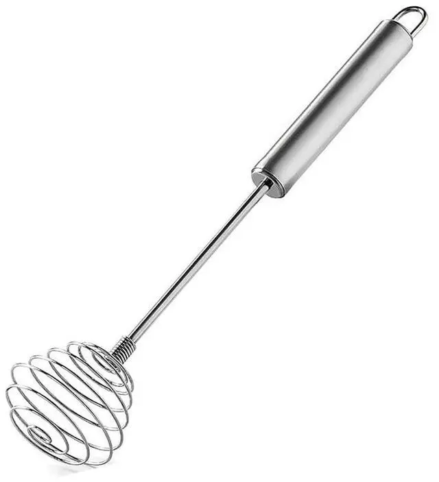 Main image of Stainless Steel Spring Coil Whisk 1 Pack, Wire Whip Egg Beater, Kitchen Cookware Hand Mixer For Cooking, Mixing, Blending, Beating, Stirring, 8.7Inch
