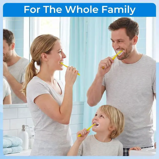 Alt view image 5 of 7 - Disposable Toothbrushes with Toothpaste and Comb, 30 Pack Individually Wrapped Yellow Hollow Single Use Travel Size Toothbrush Kit for Homeless, Hotel, Camping,Nursing Home