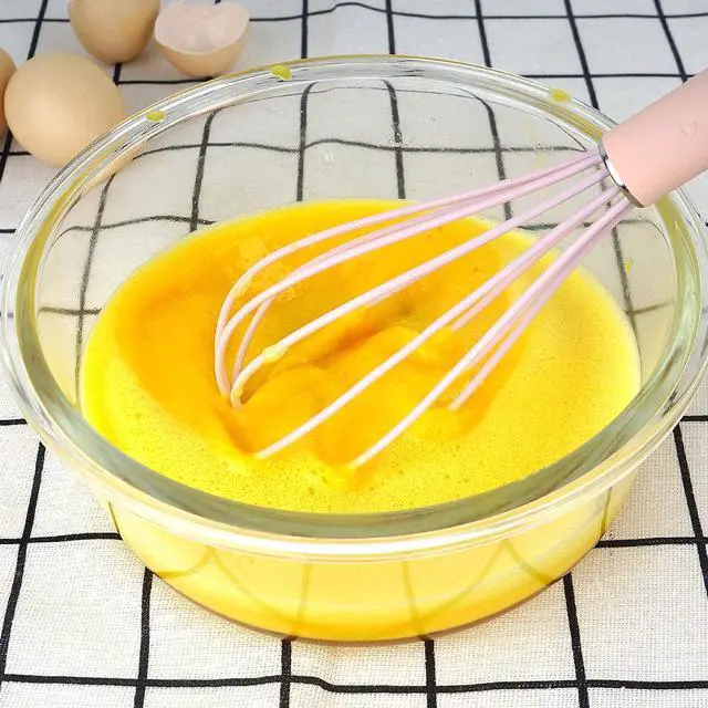 Alt view image 4 of 7 - high temperature and easy to clean silicone whisk, wisk,stirrer, 10 inch, grip good grip design for Blending Whisking Beating Stirring Cooking Baking (1 Pack | Pink)