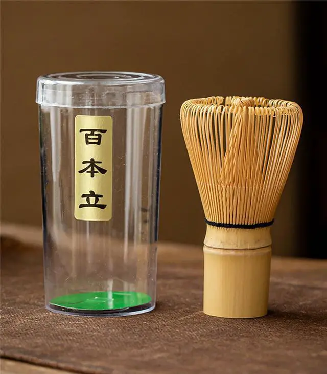 Alt view image 4 of 7 - Matcha Whisk - Bamboo Whisk for Matcha Powder, Handcrafted Organic Traditional Japanese Chasen, 100-Prong Matcha Stirrer Wisk Mixer Brush for Authentic Tea Preparation