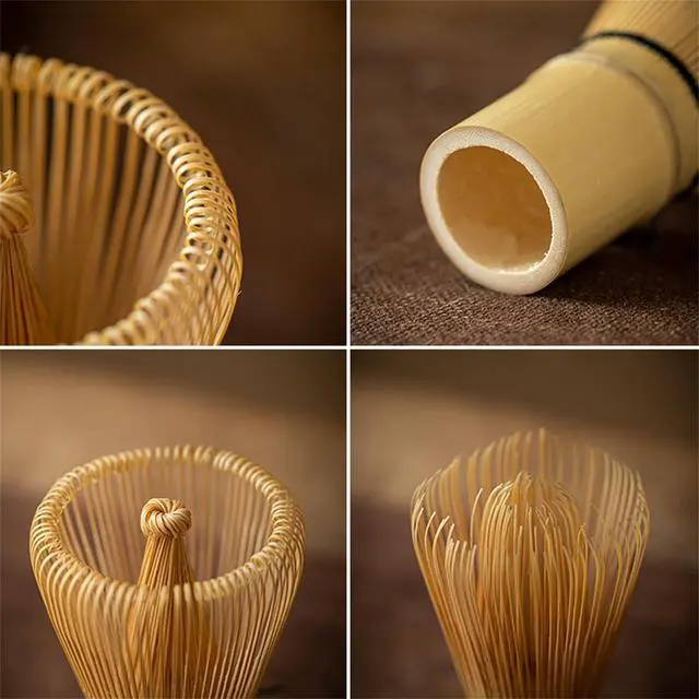 Alt view image 5 of 7 - Matcha Whisk - Bamboo Whisk for Matcha Powder, Handcrafted Organic Traditional Japanese Chasen, 100-Prong Matcha Stirrer Wisk Mixer Brush for Authentic Tea Preparation